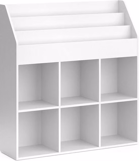 Libreria per bambini Luigi Vicco Bianco L: 114.2 cm, H: 107.2 cm, P: 31.2 cm – 1