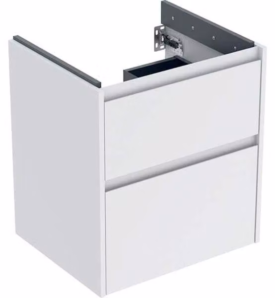 Geberit Renova Plan armoire sous lavabo, avec deux tiroirs, 54,6x60,6x44,6cm, 504.026.00.1, 504.026.00.1