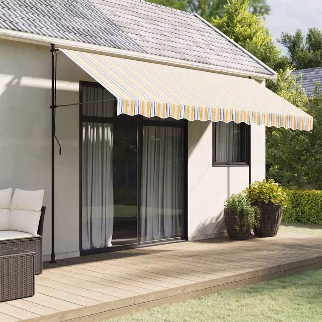 Tessuto di ricambio multicolore per tenda da sole vidaXL in poliestere L: 380 cm, P: 345 cm, H: 20 cm