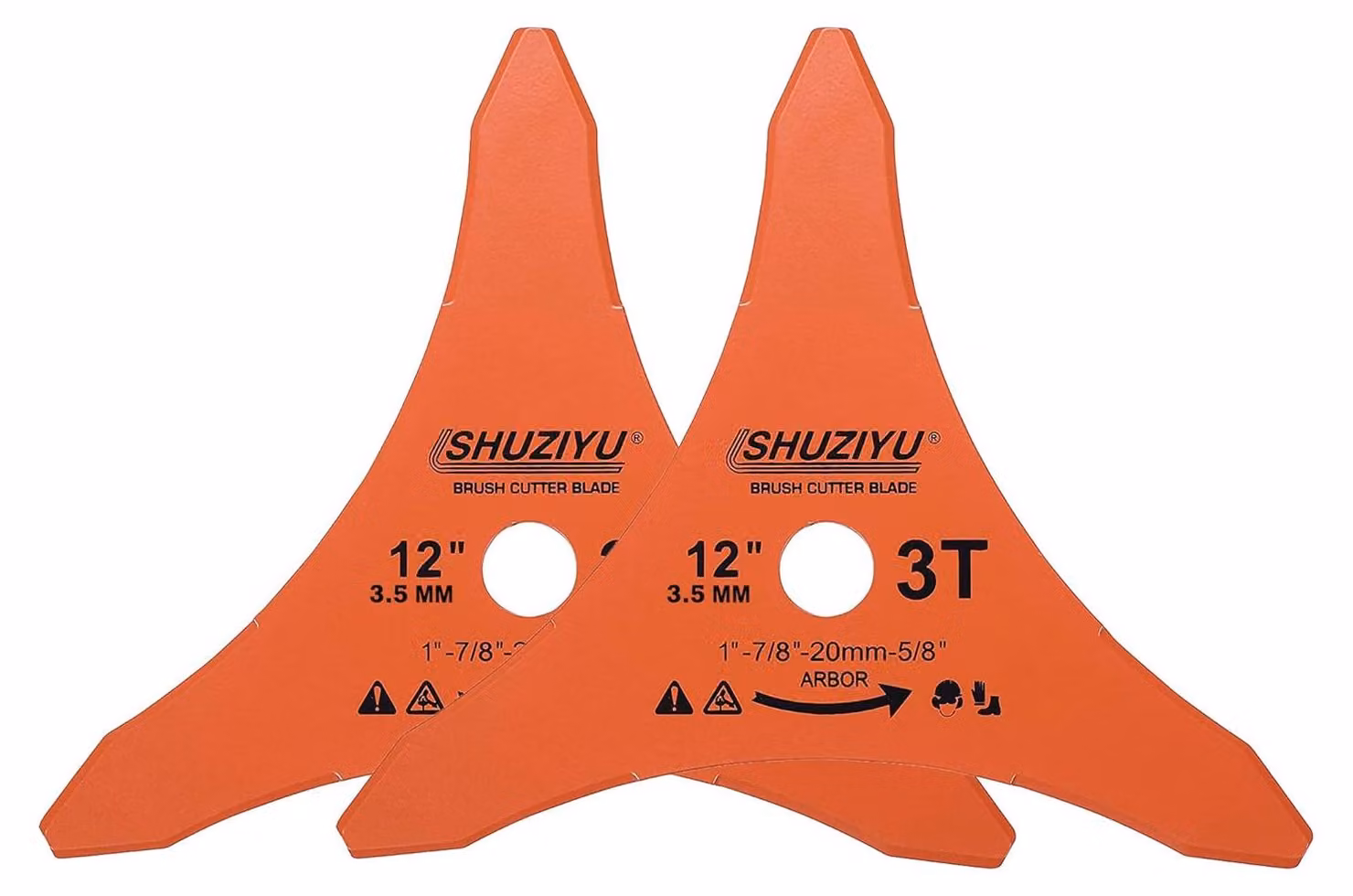 Lame per tagliasiepi, lunghezza 305 mm, 3 denti, spessore 3 mm, confezione da 2 pezzi, realizzate Acciaio al carbonio SK-5, adatte per utensili da giardino