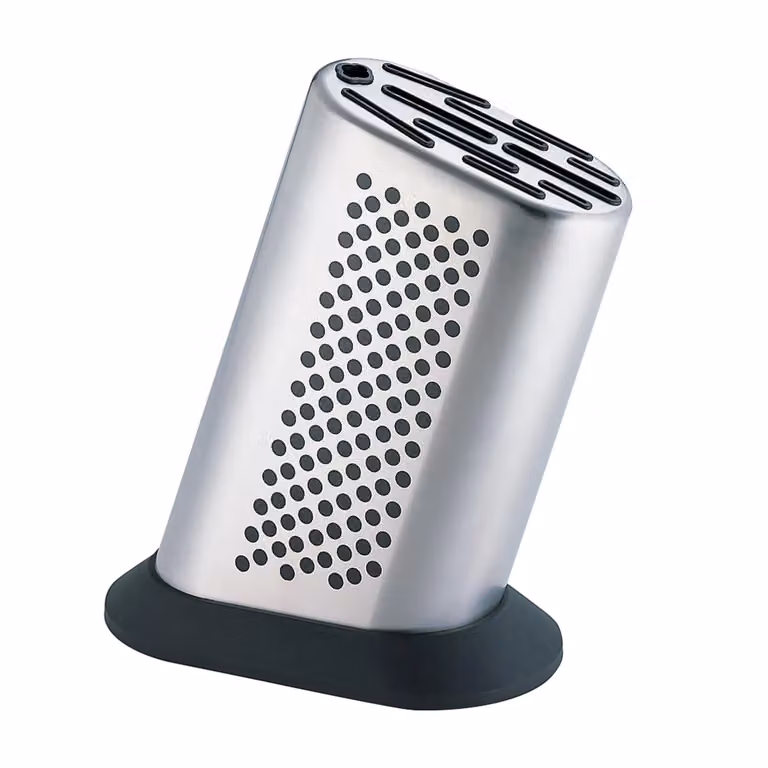 Ceppo coltelli in acciaio inox per 11 coltelli liscio di Global