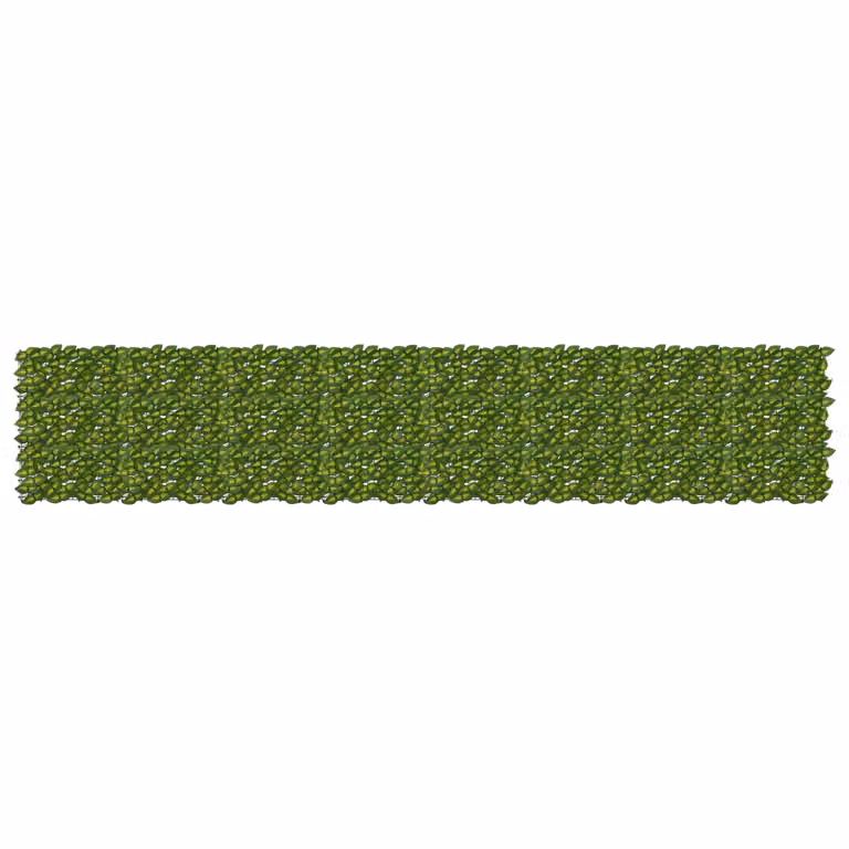 Schermo per balcone vidaXL con motivo a foglie, Verde e Giallo, L: 400 cm, H: 75 cm