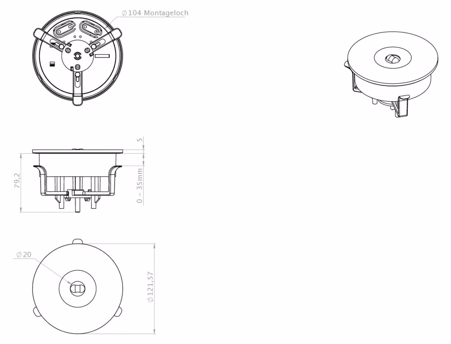RP-Technik Luce di sicurezza a LED ILEL423SC