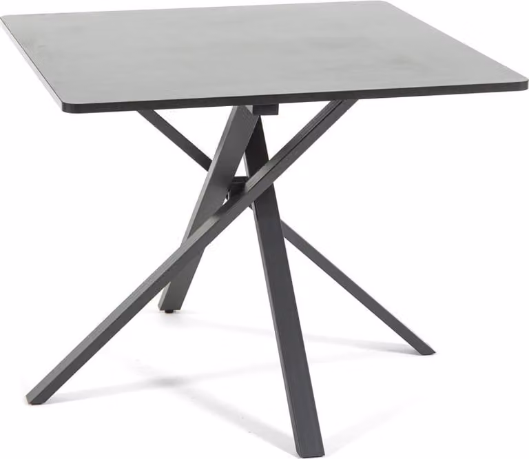 Tavolo quadrato 90×90 cm con base a croce - design moderno, robusto e versatile, ideale per cucine,da pranzo, uffici, bar e ristoranti - CARLO - granito