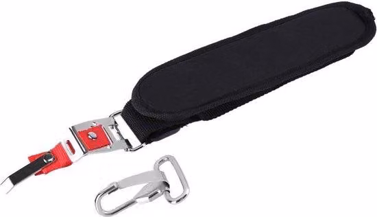 Cinghia regolabile in nylon con imbottitura e gancio in alluminio per cesoie da giardino