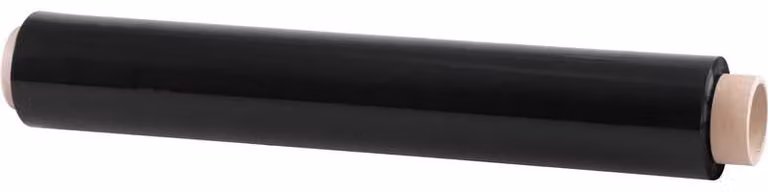 Film Stretch, 500 mm, 23 m, nero, per imballaggio, lunghezza rotolo L-115 m