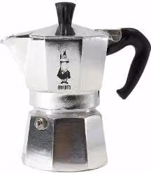 Caffettiera Bialetti Moka Express Restyling 9 Tazze Cromo Satinato Argento e Nero