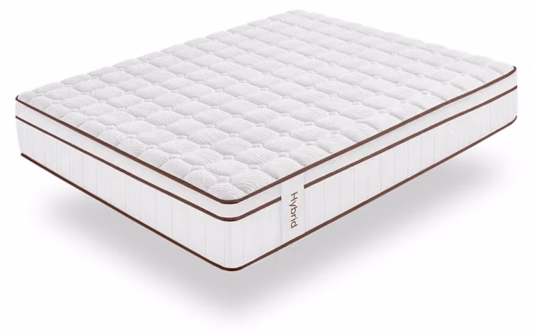 Moonia - Materasso ibrido con molle insacchettate e strato in memory foam, altezza 25 cm, dimensioni 135x200 cm