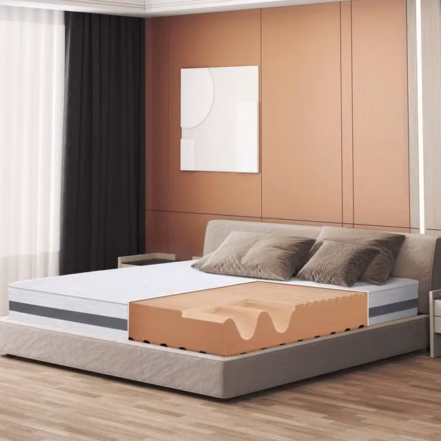 Materasso Singolo 105x185 cm in Memory Antibatterico | Altezza 25 cm | Rivestimento 3D Air in Fibra Ipoallergenica | Materasso Ortopedico a 7 Zone Differenziate Termosensibili