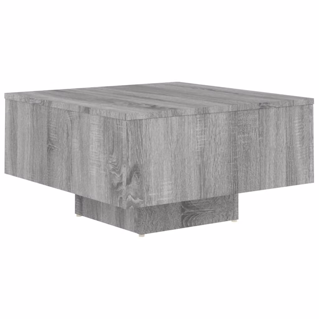 Tavolino Salotto Grigio Sonoma 60x60x31,5 cm Legno Multistrato