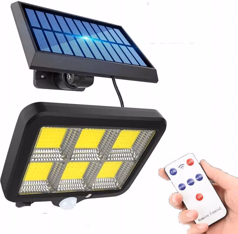 Lampada Solare Lanterna Con Sensori Di Controllo Remoto 122 Led