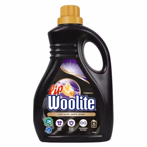 Lip Woolite Detersivo Lavatrice Capi Scuri 1,5L Mix Noir 25 Lavaggi