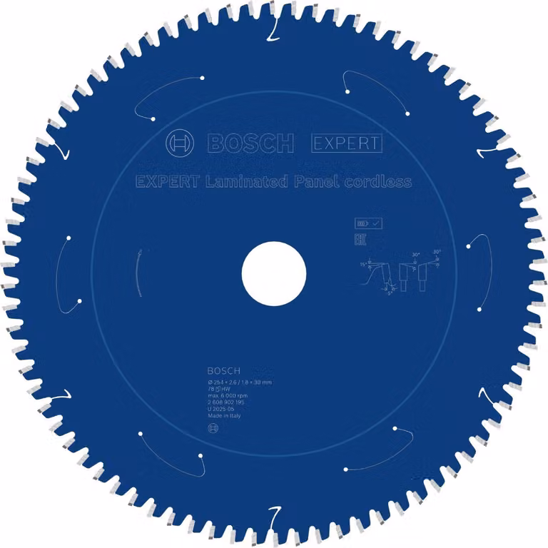 Lama circolare Bosch EXPERT per pannelli laminati, 254x30 mm, Z78