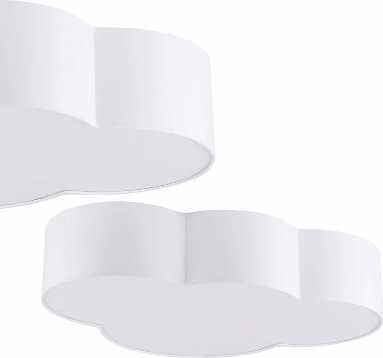Plafoniera personalizzata CLOUD bianca 4xE27x40W in tessuto, dimensioni: 13x45x62 cm, IP20, TK-Lighting