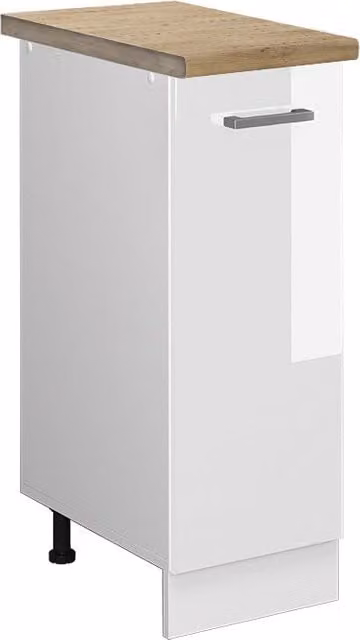 Armadio dispensa da cucina Vicco R-Line Bianco lucido e Rovere, L/P/H: 30 x 23,6 x 81,6 cm