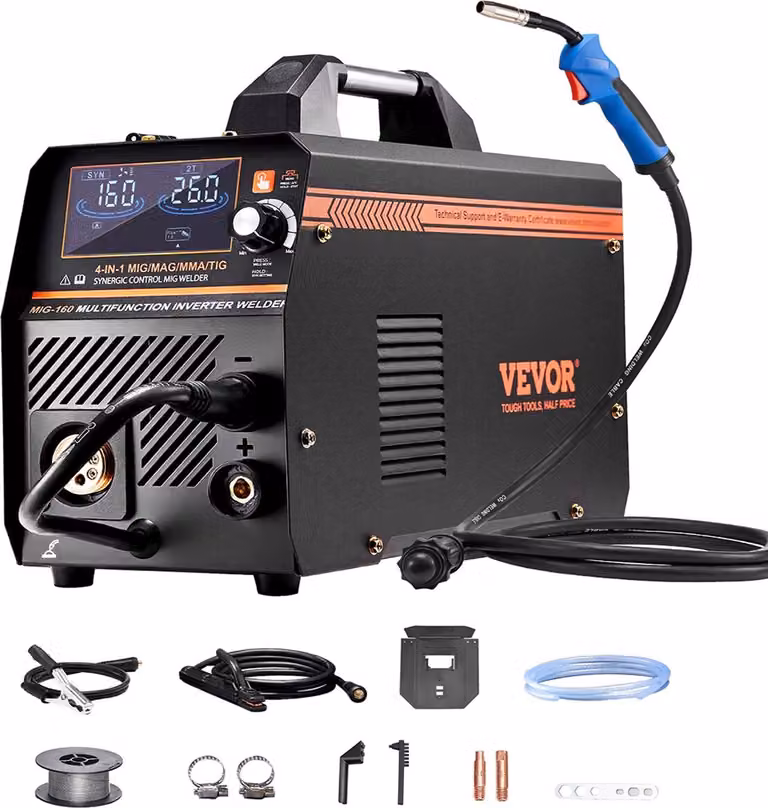 Saldatrice MIG 160A Saldatrice 4 in 1 Gas/MIG/MMA/Lift TIG