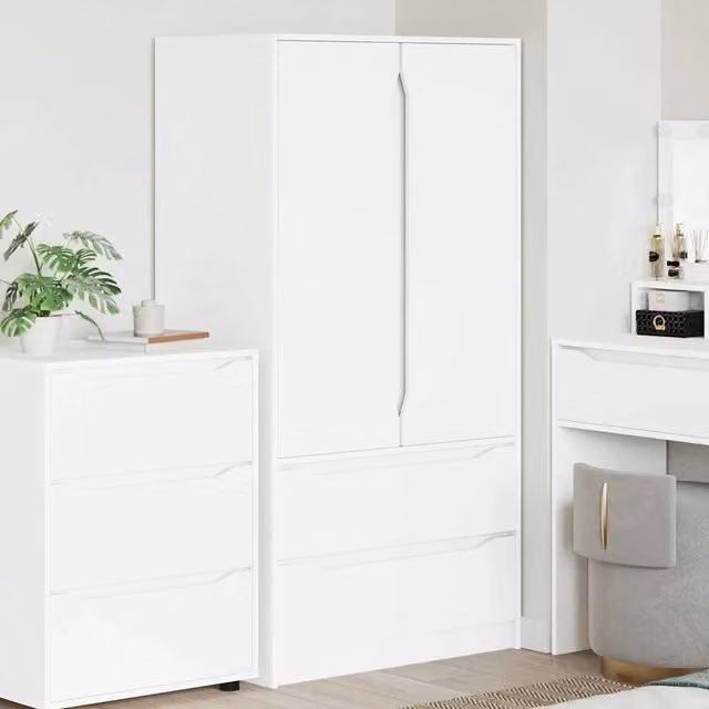 Mobile da Bagno Bianco 79,5 x 49 x 156 cm Legno multistrato