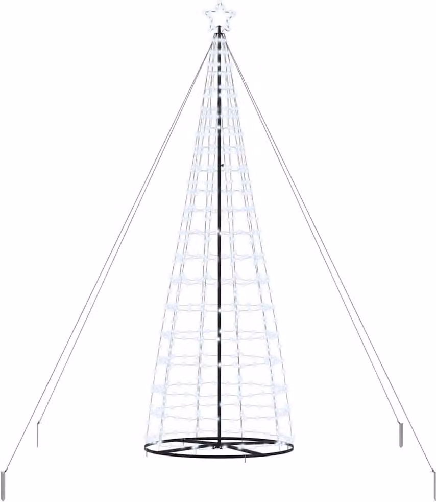 Albero di Natale a LED con 800 LED bianco freddo da 400 cm in ferro