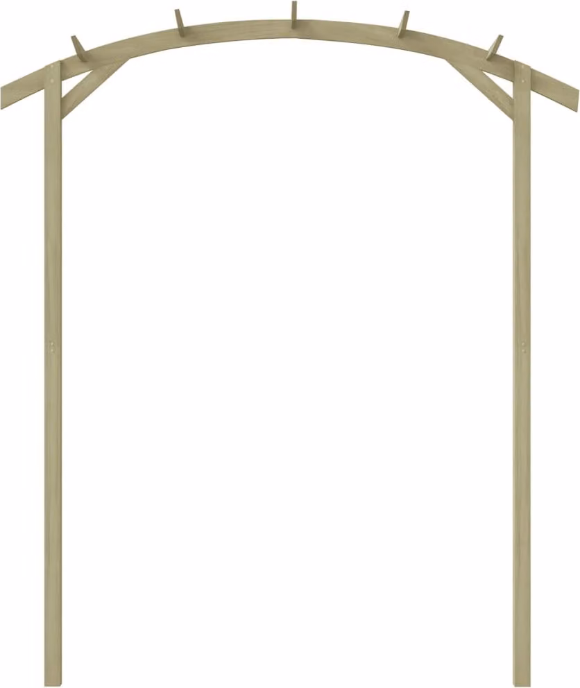 Pergola da Giardino Legno di Pino Impregnato 180x210x40 cm