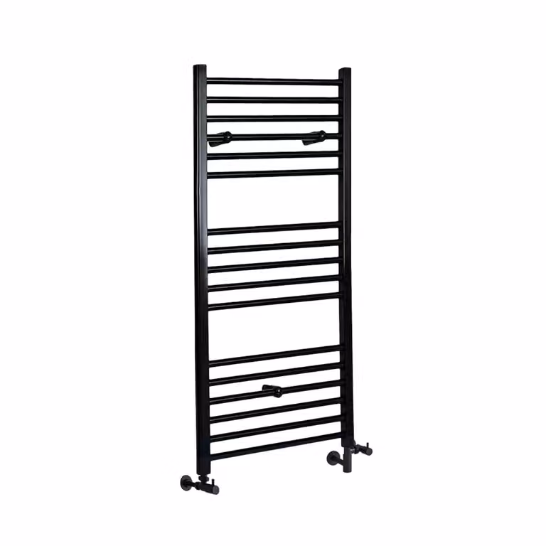 Scaldasalviette Misto Piatto - Termoarredo Bagno Nero - 1200 x 600mm - 550W - Nox