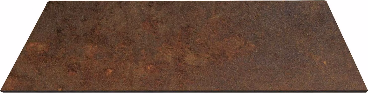 Milani Home - piano tavolo da pranzo fisso 70 x 70 cm, bronzo, HPL laminato