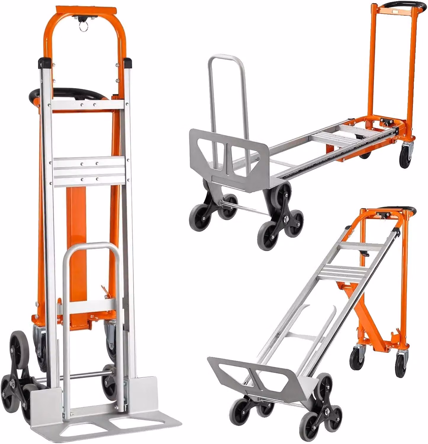 Carrello a mano, per carichi pesanti, design adatto a salire le scale, ruote progettate per superare le scale