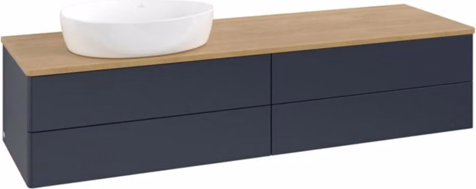 V&B Mobiletto senza struttura frontale Antao 160x50cm, WBP hon. Oa, md bl. m Lac