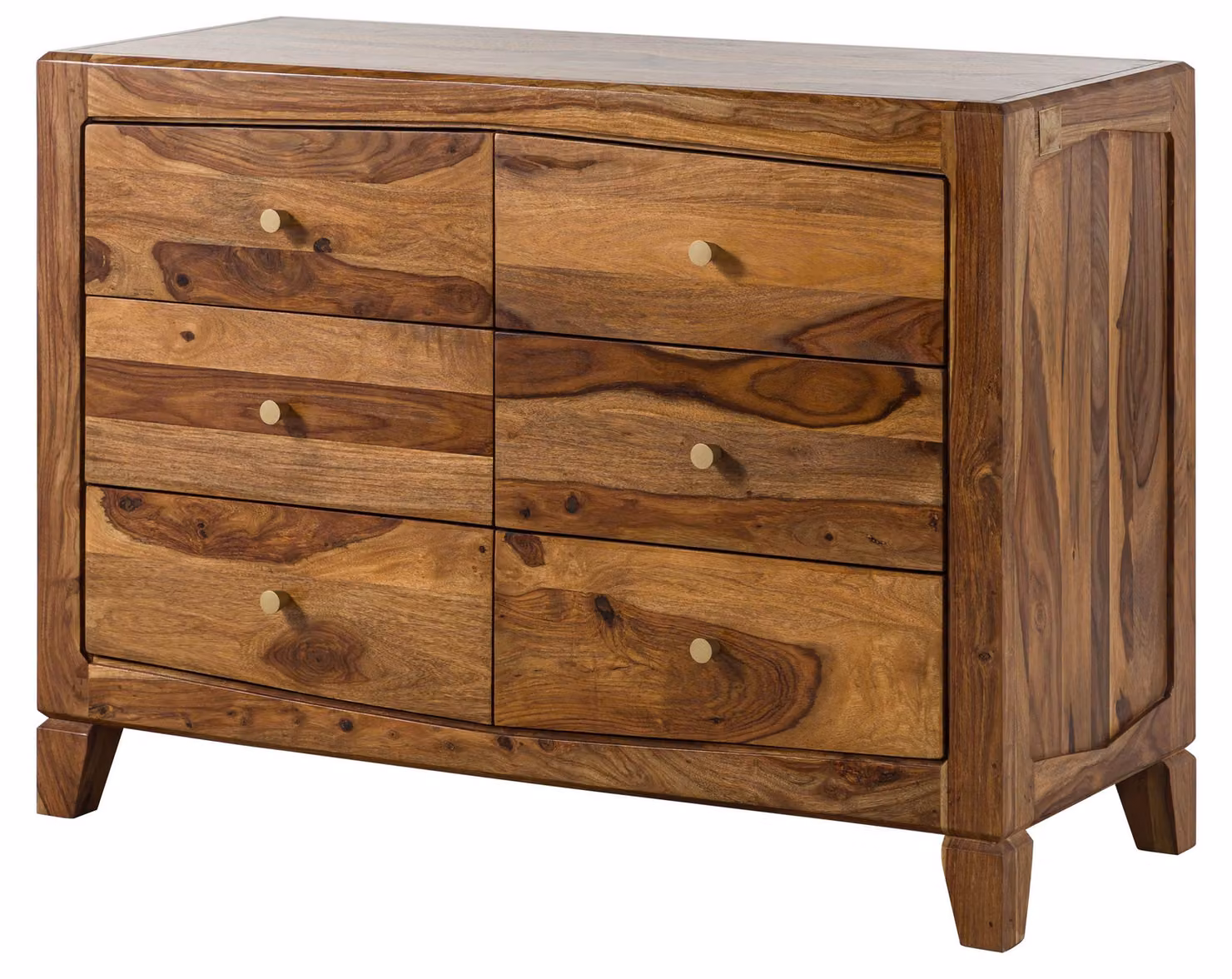 MASSIVMOEBEL24 | ANCONA #120 Credenza in legno di sheesham - laccato / marrone 110x45x80
