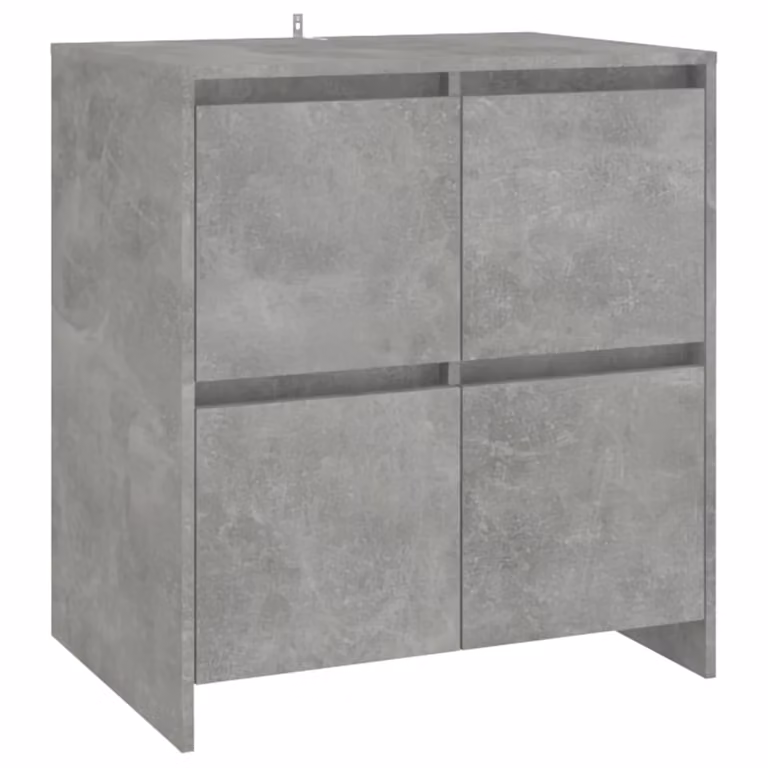 Credenza Grigio Cemento 70x41x75 cm in Truciolato