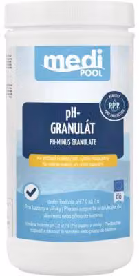Granuli mediPOOL per la riduzione del pH, adatti per piscine e vasche idromassaggio, 1,5 kg