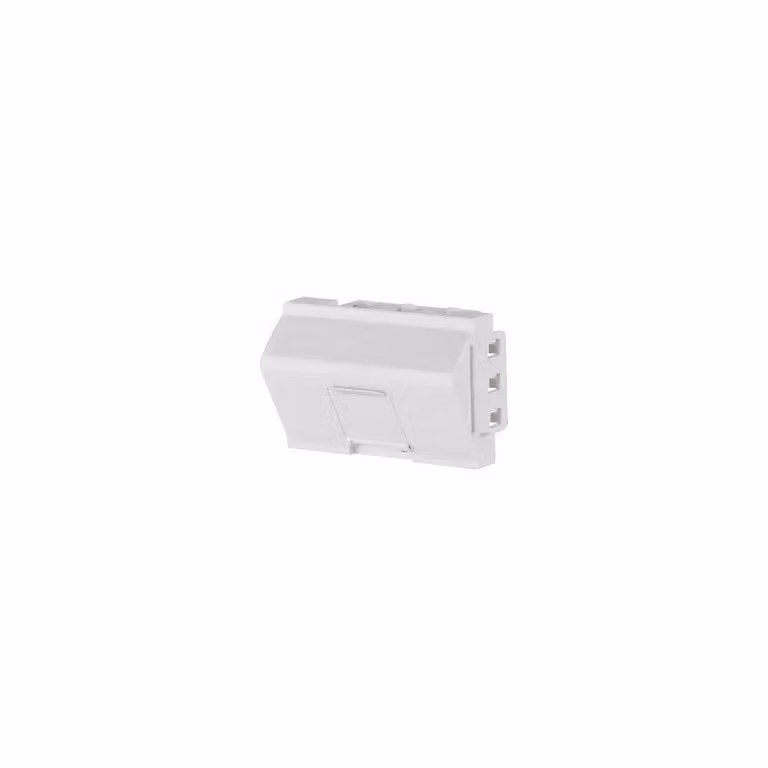 Presa Keystone Metz Connect 45x45 mm, 1 porta, non equipaggiata, bianco puro 130914J4502KE