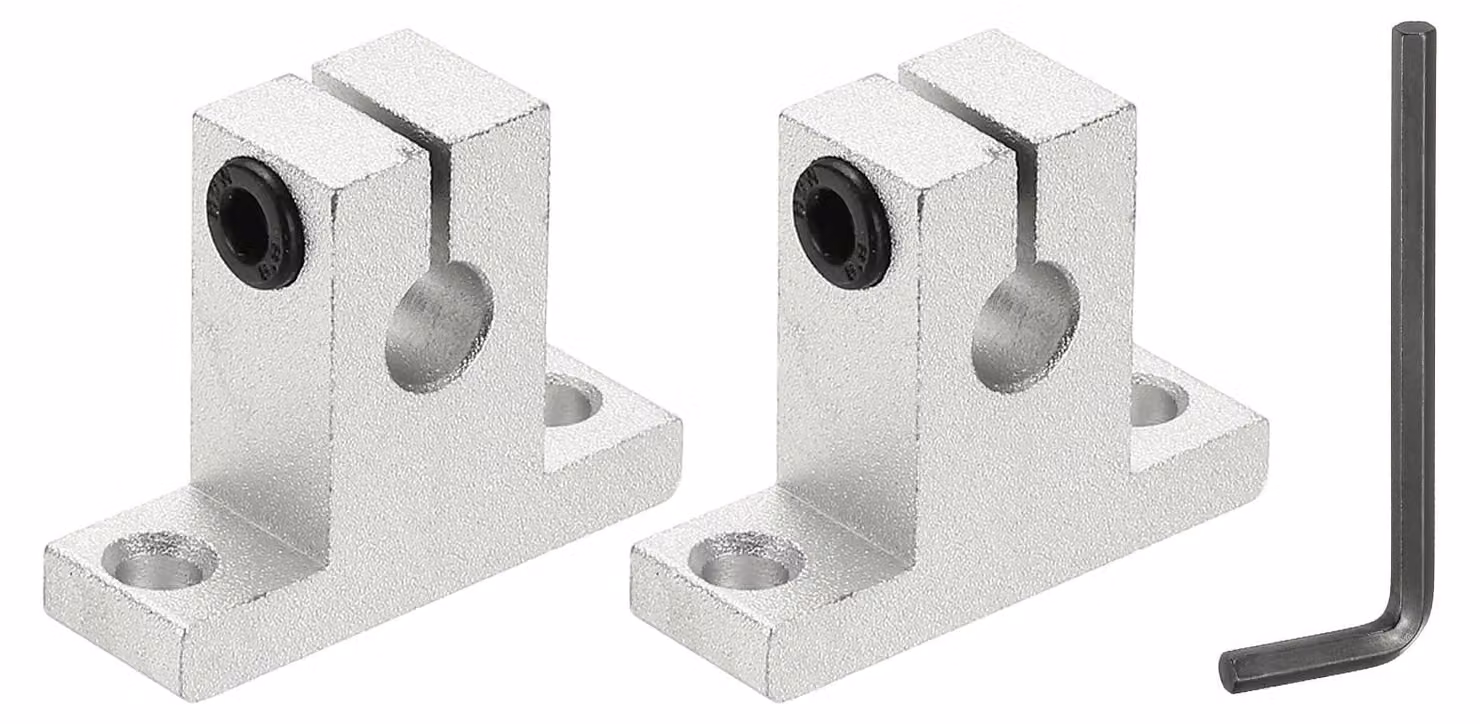 Supporti lineari in alluminio SK8, diametro interno 8 mm, confezione da 2 pezzi, per stampante 3D