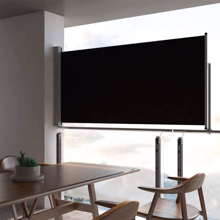Maison Exclusive - Tenda da sole estensibile 120x300 cm Nero