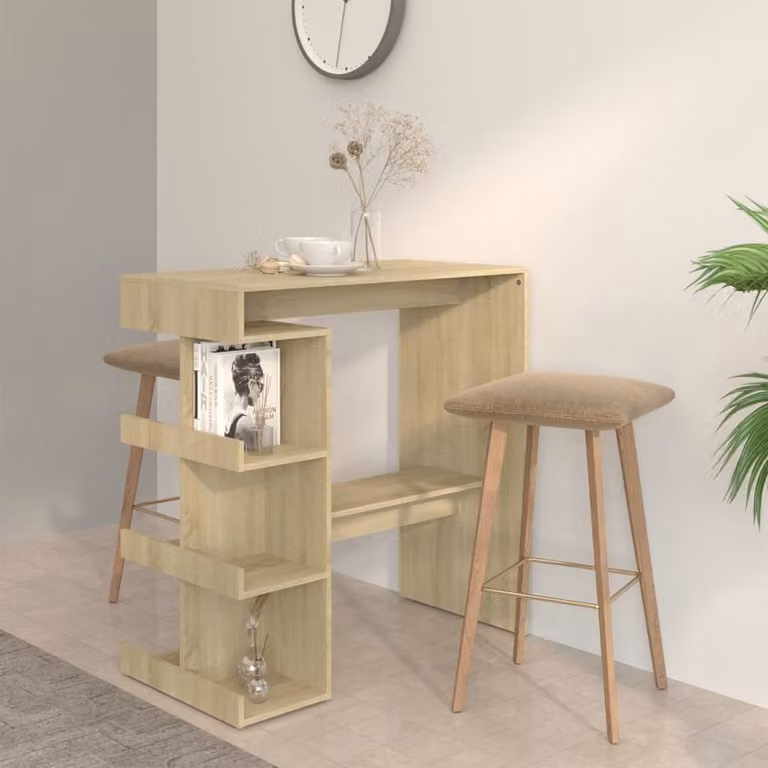 Maison Exclusive - Tavolo da bar con ripiano in rovere Sonoma 100x50x101,5 cm Materiale ligneo