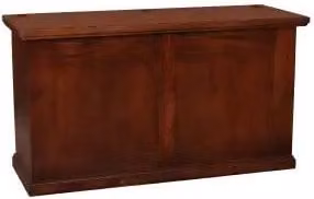 Cassapanca in legno arte povera mod Carla colore noce Bassano