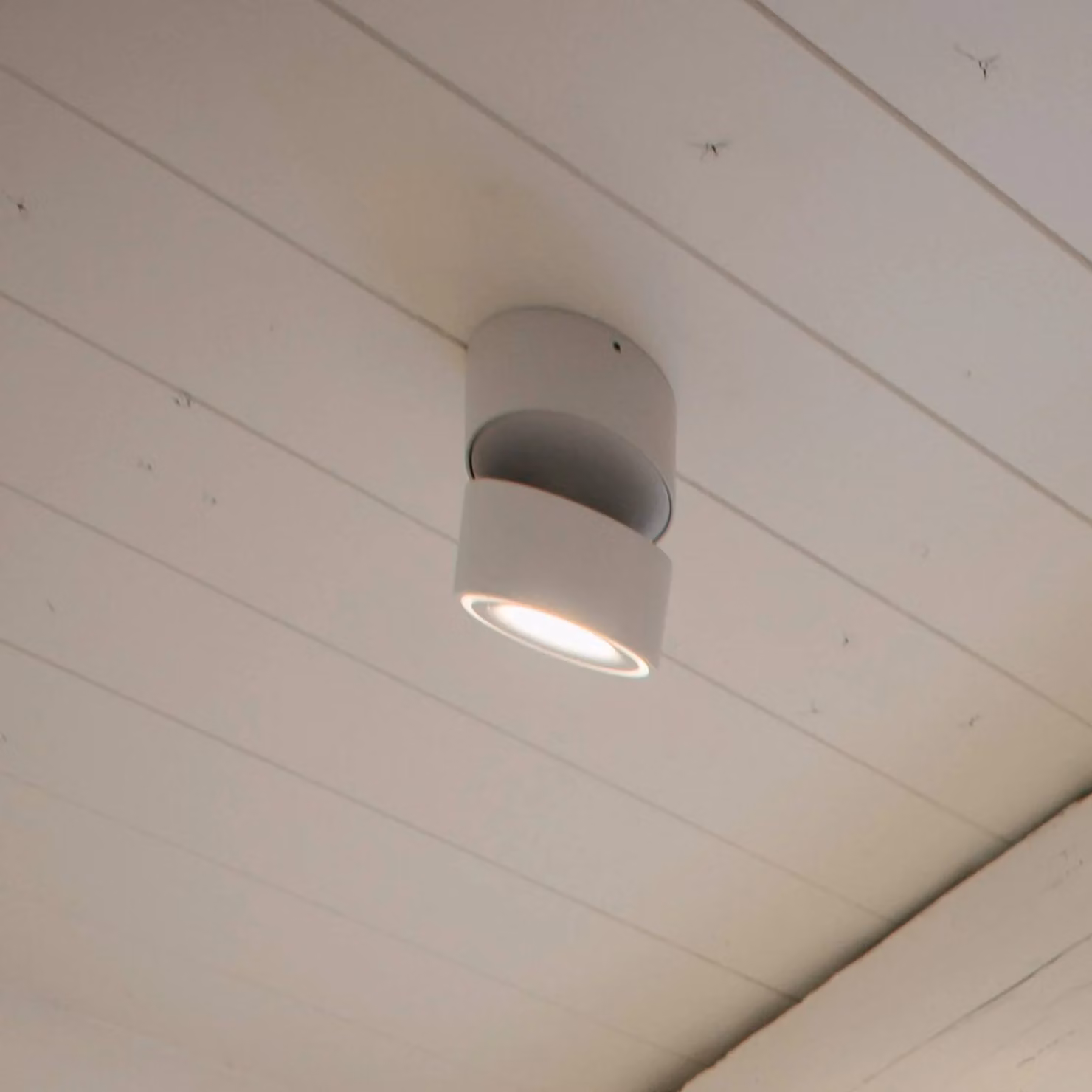 Egger Licht DLS Faretto da soffitto LED Clippo, dimmerabile, bianco dimmerabile, Bianco / Opale, Studio / Ufficio, Alluminio, Moderno, Downlight