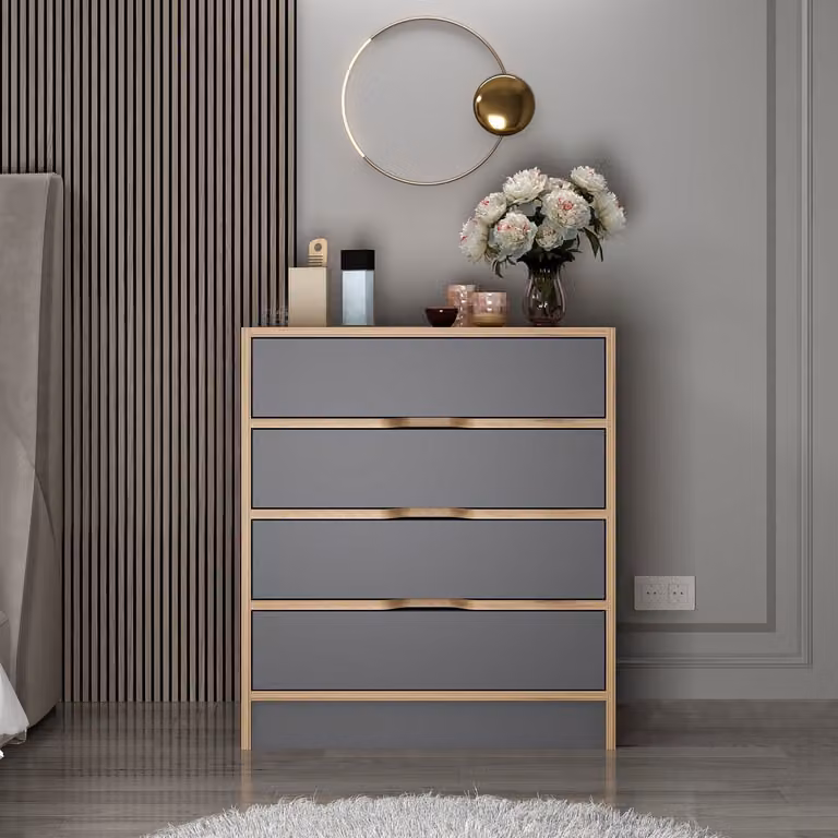Skye Decor, Elina - 8172, cassettiera, noce, 100 % PANNELLI RIVESTITI DI MELAMINA, 70 x 79 x 40 cm