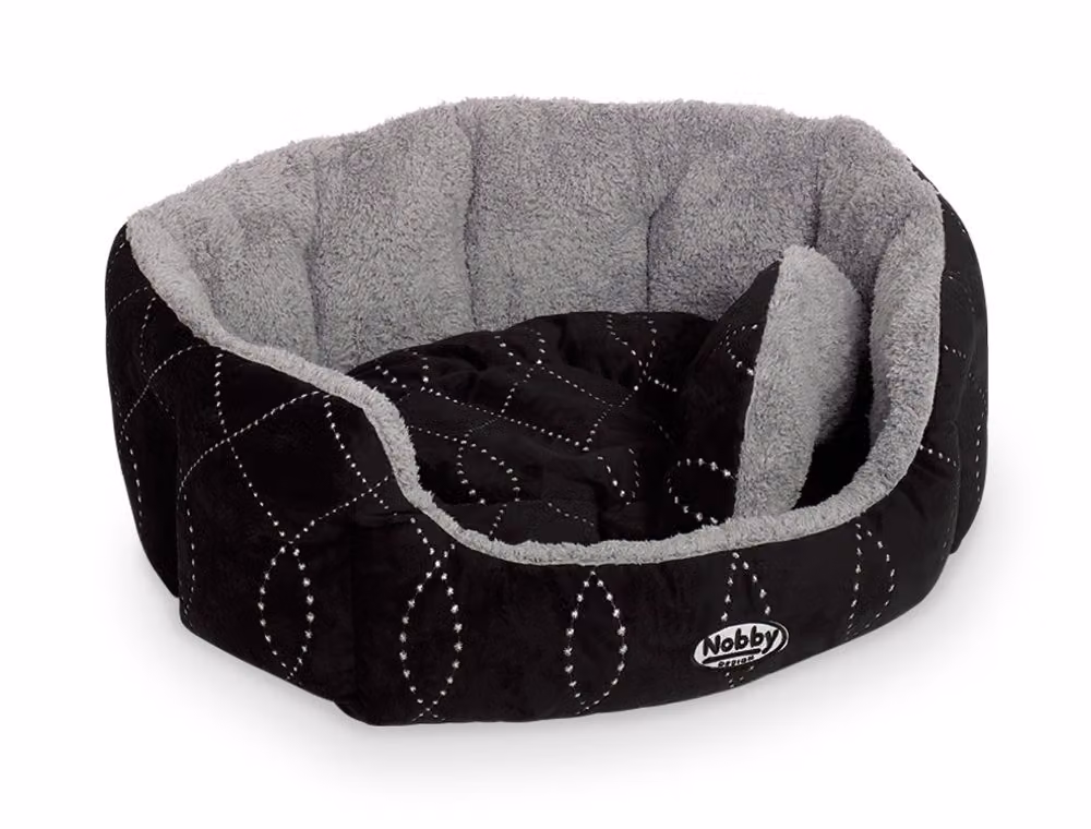 Letto Nobby comfort ovale "CENO" L x P x A: 45 x 40 x 19 cm nero / grigio