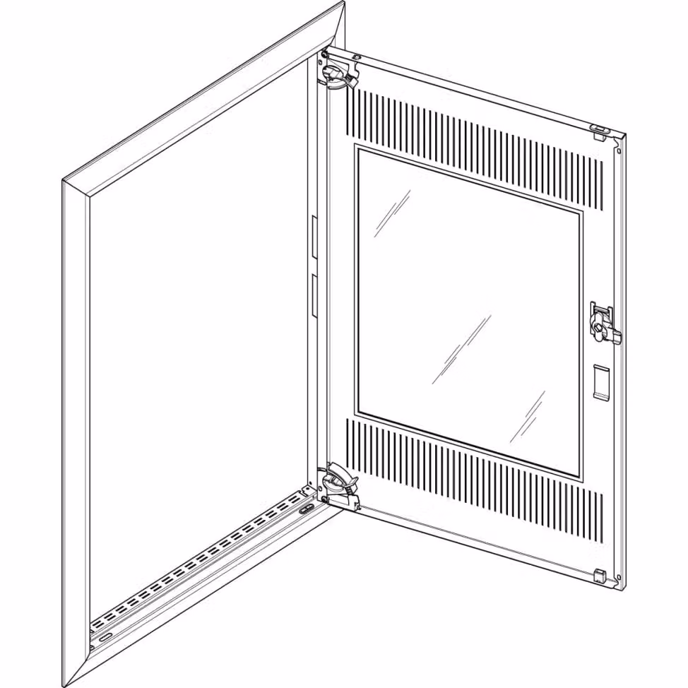 Cornice ABN + porta media 2x5 per centralina da incasso, a 2 file GBRU25TM