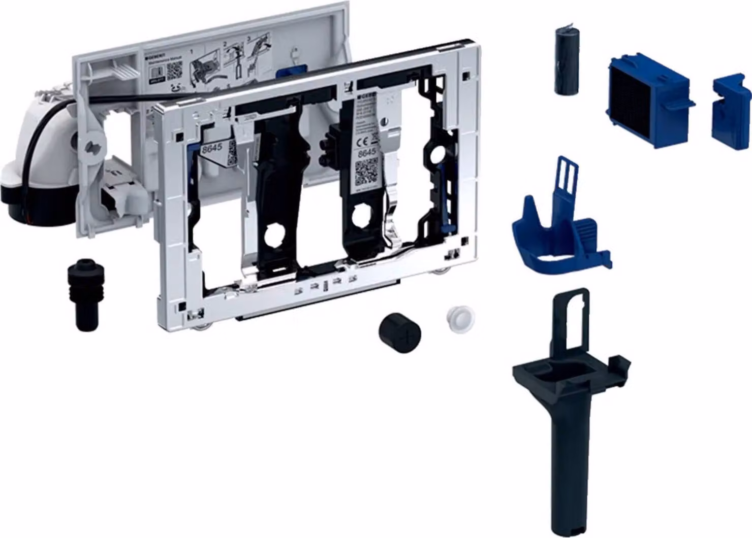 Geberit 115.052.21.2, pulsante per scarico, cromo, Geberit