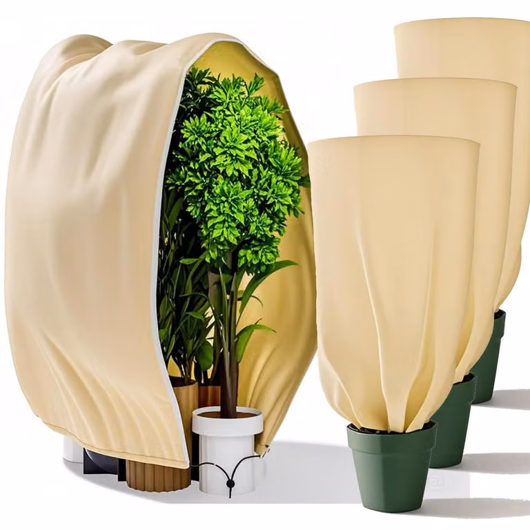 Set di 3 protezioni per piante invernali, dimensioni 180 x 120 cm, traspiranti e resistenti allo strappo