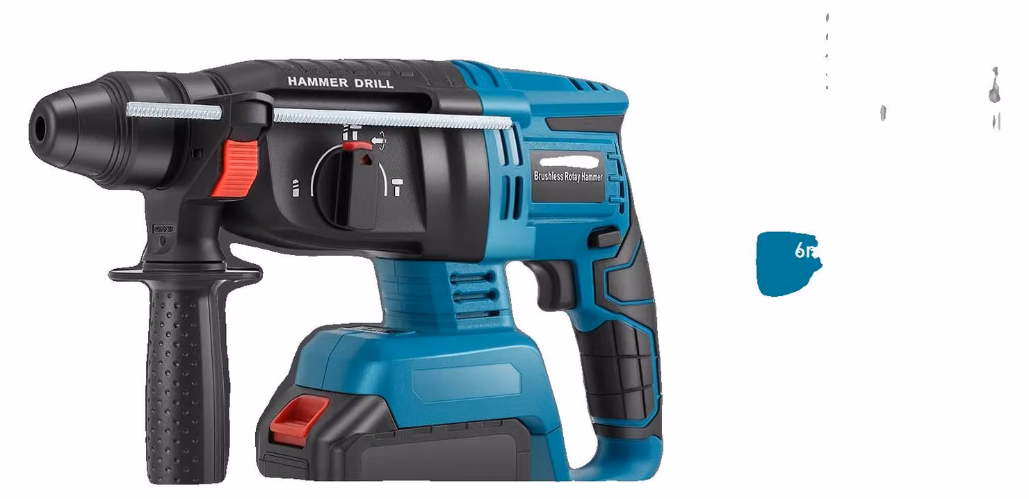 Trapano avvitatore a batteria, motore brushless, energia d'impatto di 2,5 Joule, colore blu