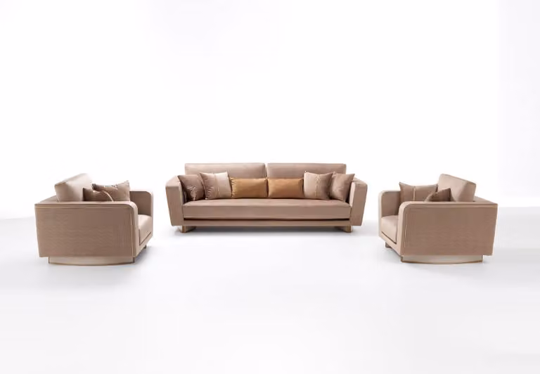 Sofagarnitur 3+1+1 Sitzer Set Design Sofa Polster Couchen Couch Klassisch 3 tlg.