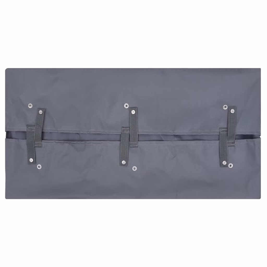 Carrello da giardino in tessuto grigio scuro 81x41x40 cm