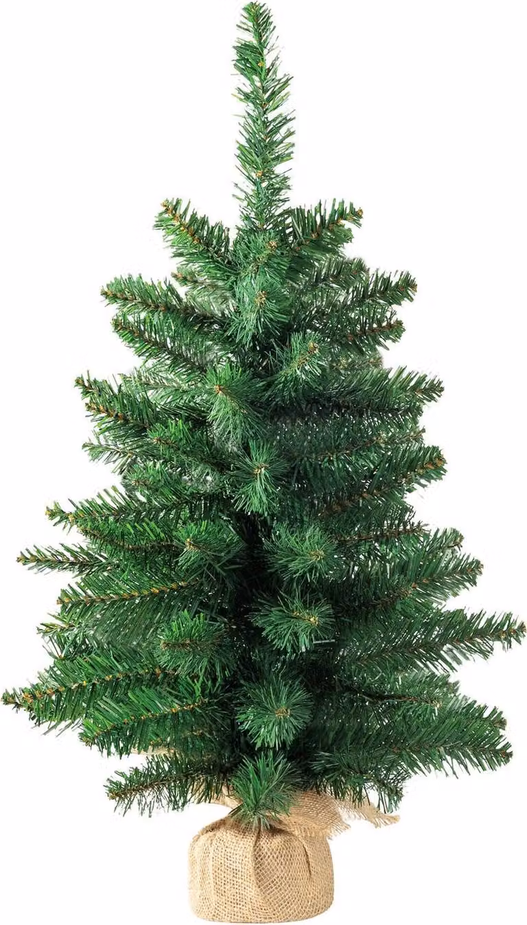 Albero MagicHome Natale Leo, abete in juta, extra denso, 60 cm