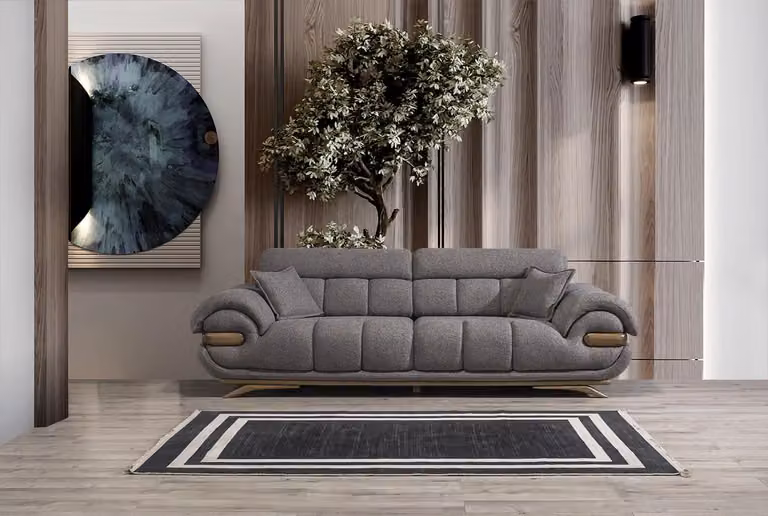 Bequeme 3-Sitzer Couch Designer Polstersofas Wohnzimmer Sitzcouch
