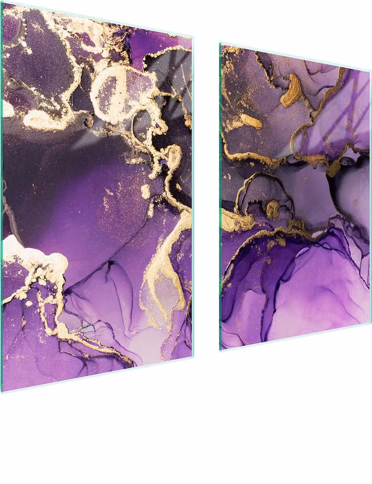 Pannello Di Protezione In Vetro Per Cucina 65X52 Lila
