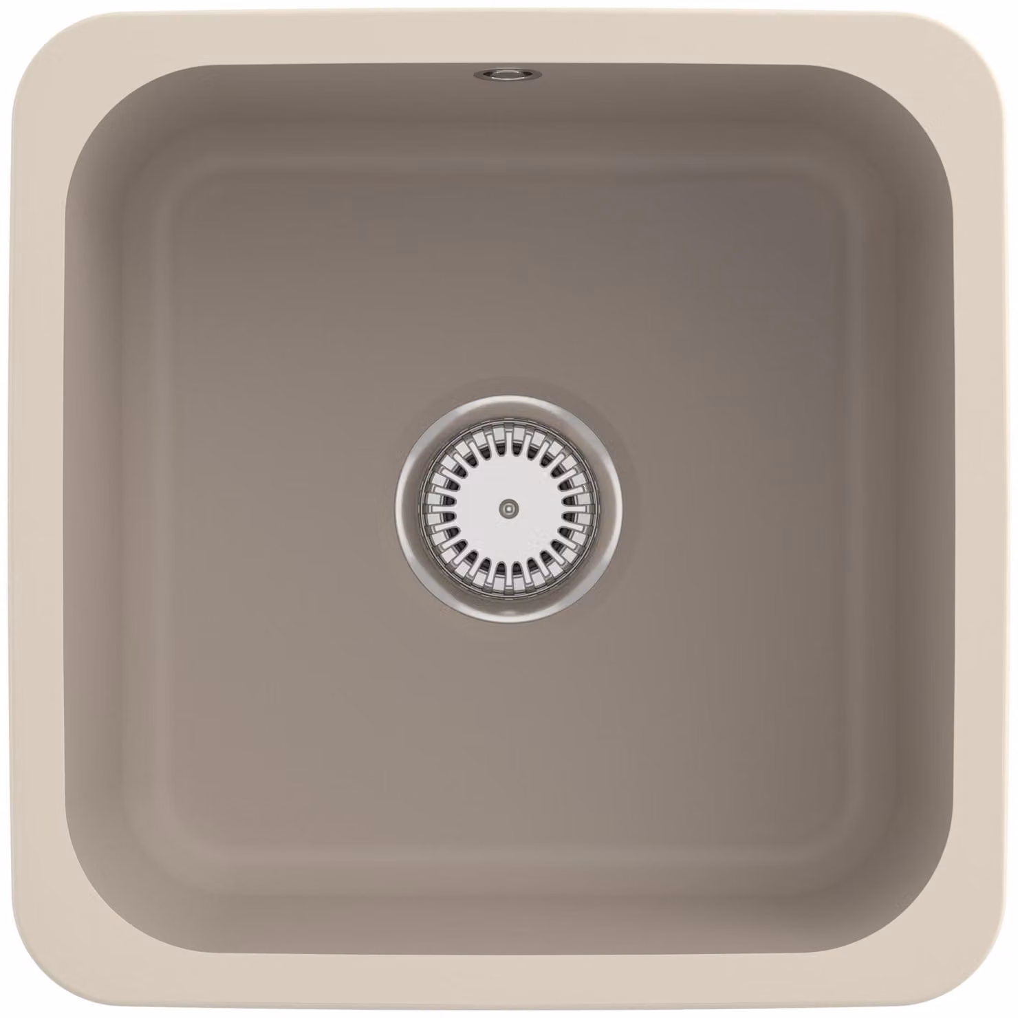 Lavello Villeroy&Boch, lavello da cucina Cisterna 50 Almond 450x450mm, larghezza base 50cm