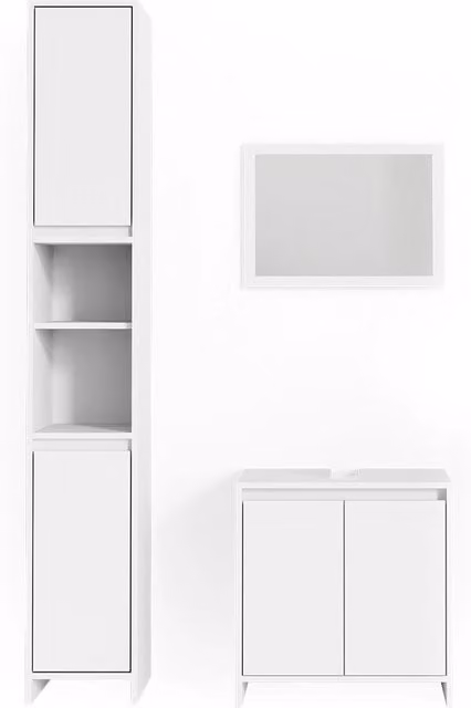 Set di mobili da bagno Emma Bianco 3 pezzi Vicco