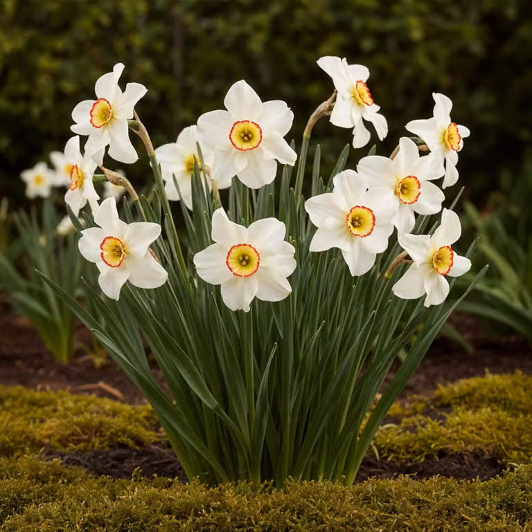 Bulbi di fiori Exotenherz - Narcissus Narcis Recurvus Bianco (10 pezzi) Diametro 12-14cm